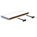 Ver imagem 2 de Prateleira Suporte Embutido 60x25cm Branca - Conceito