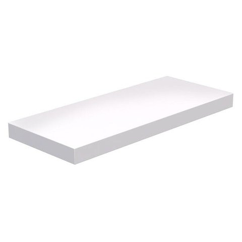 Prateleira Suporte Embutido 60x25cm Branca - Conceito