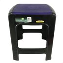 Ver imagem 4 de Banqueta Plástica Preta Resistente Empilhável Suporta 100kg