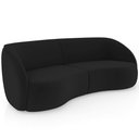 Ver imagem 1 de Sofá 4 Lugares para Sala Living Orgânico 240cm Eron M03 Veludo Preto - Lyam Decor