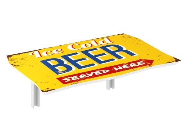 Mesa de Parede Dobrável 68x46cm - Cor Beer - 2