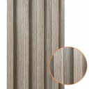 Ver imagem 1 de Kit 10 Unidades de Painel Ripado de Madeira PVC Cinza Mogno para Decoração Sala Quarto Cozinha 2,9m