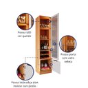 Ver imagem 4 de Kit 2 Cristaleiras Noble 2 Portas com Fita LED, Espelho Reflecta e Estrutura em MDP/MDF