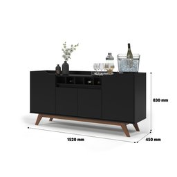 Buffet Luxo 4 Portas com Adega - 3