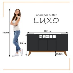 Buffet Luxo 4 Portas com Adega - 10