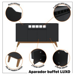 Buffet Luxo 4 Portas com Adega - 2