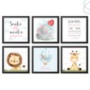 Ver imagem 3 de Quadros Decorativos Infantil Quarto de Menina Safari Balão:pinus