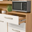 Ver imagem 5 de Kit Cozinha Salsa 6 Portas Freijó/off White Cristal - Nicioli