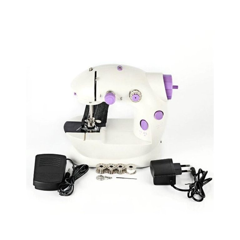 Mini Maquina de Costura Domestica Luz LED Portátil Bivolt Compacta