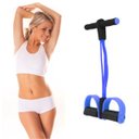 Ver imagem 5 de Extensor Elastico Para Exercicio Fisico Ginastica Academia resistência 4 tubos azul