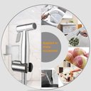 Ver imagem 7 de Kit 2 Super Duchas Higiênica com Duas Saídas de 1/2 Mm Super Prática Aço Inox 304