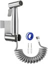 Ver imagem 5 de Kit 2 Super Duchas Higiênica com Duas Saídas de 1/2 Mm Super Prática Aço Inox 304