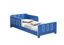 Ver imagem 2 de Cama Montessoriana Infantil Azul com Grade de Proteção