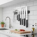 Ver imagem 1 de Barra Magnética Suporte para Facas e Ferramentas 50cm - Organizador de Parede Preto