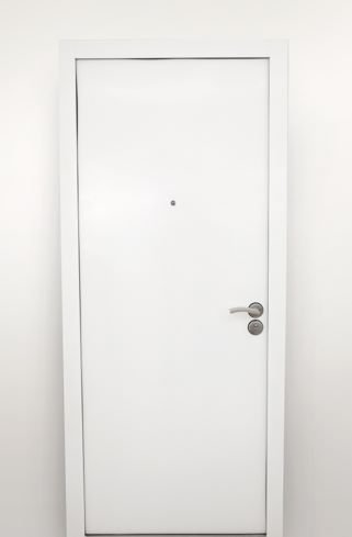 Porta de Segurança de Giro Pintura Eletrostática Branca Lado Direito 2,10x80cm TITAN - 2