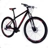 Bicicleta Venzo Aro 29 27V Camb Acera Susp com Trava Freio Hidráulico - PRETO E VERDE - 15 - 1