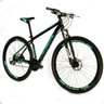 Bicicleta Venzo Aro 29 27V Camb Acera Susp com Trava Freio Hidráulico - PRETO E VERDE - 15 - 4