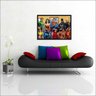 Quadro Decorativo Super Heróis Desenho Salas Decorações Interiores Com Moldura - 1