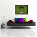 Ver imagem 1 de Quadro Decorativo Super Heróis Hulk Salas Decorações Interiores Com Moldura