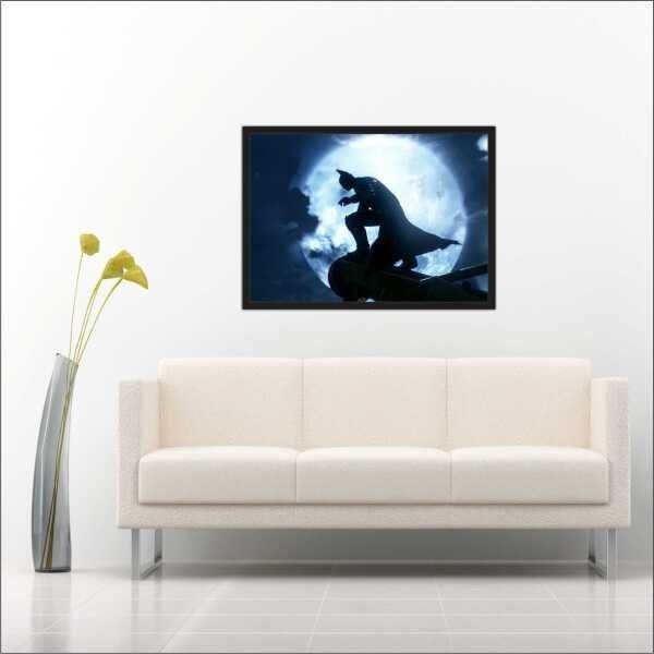 Quadro Decorativo Batman Super Heróis Salas Decorações Interiores Com Moldura - 2