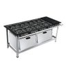 Fogão Industrial 8 Bocas Grelhas 30x30 com Chapa e 2 Fornos M31 Luxo Metalmaq - Gás de Botijão (Glp) - 1