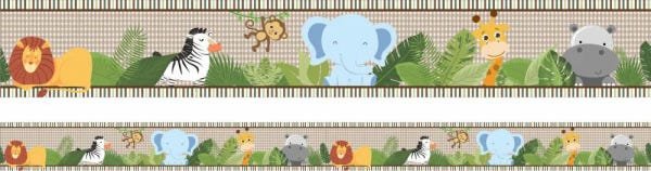 Faixa Infantil- Amiguinhos na Selva - 7m - 2