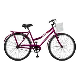 Bicicleta Master Bike Aro 26 Kamilla Freio V-Brake com Cesta Violeta - 1