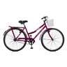 Bicicleta Master Bike Aro 26 Kamilla Freio V-Brake com Cesta Violeta - 1