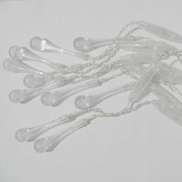 Pisca Pisca Cascata Natal Gota Orvalho Natalino 138 LED 8 Funcoes Branco Quente Bivolt - 7