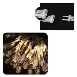 Pisca Pisca Cascata Natal Gota Orvalho Natalino 138 LED 8 Funcoes Branco Quente Bivolt - 6