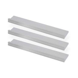 Kit 3 Prateleiras Quadros Fotos 60x10 Madeira MDF Brancas - 1