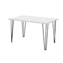 Ver imagem 2 de Mesa Industrial 128cm x 75cm Hairpin Legs Branco/Tx