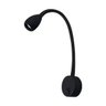 Luminária LED Cabeceira com Interruptor Preta 3W 3000K Bivolt - 1