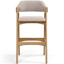 Ver imagem 3 de Banqueta Alta para Cozinha Sala de Jantar Bar Suran L02 Suede Bege - Lyam Decor