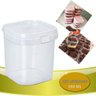 100 Pote Quadrado com Lacre Bolo no Pote Descartável 220ml - 2