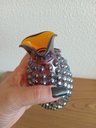Ver imagem 5 de Vaso Decorativo Enfeite Casa 14x8x8cm Vidro Marrom Lustrado