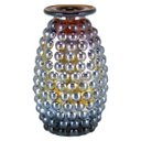 Ver imagem 1 de Maou Vaso 12x8x8cm Vidro Marrom Lustrado