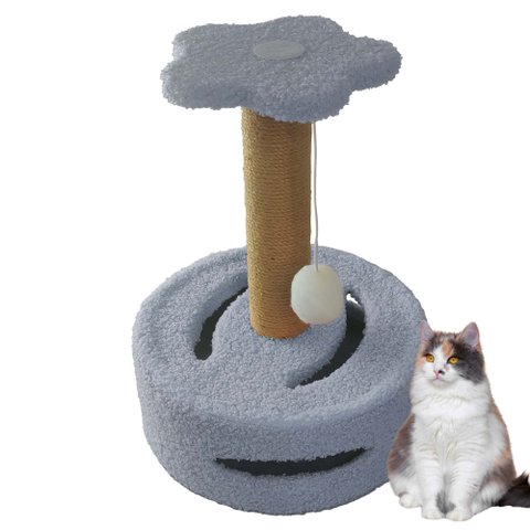 Arranhador para Gatos Bola Brincadeira Arranhar Brincar Pet Shop Sisal Interativo Descanso Escala Di