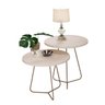 Conjunto Sala Mesa Lateral e Apoio JB 8004/8005 Perola - 5