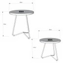 Ver imagem 3 de Conjunto Sala Mesa Lateral e Apoio JB 8004/8005 Perola