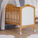 Ver imagem 2 de Berço Mini Cama Harmonia Nature/branco com Colchão Supreme - Permóbili Baby