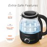 Elite Gourmet Ekt1220b Chaleira Elétrica de Vidro 1,2l Preto Led - 6
