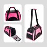 Bolsa Transporte Cachorro Gato Mochila Pet Canguru Caes Dobravel Mala Viagem Rosa - 3