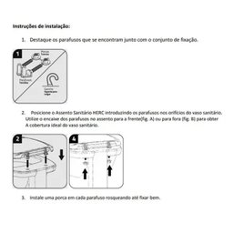 Assento Sanitário Envolvente Tampa Vaso Branco HERC - 2