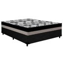 Ver imagem 1 de Cama Box Casal: Colchão Anatômico Ortobom D33-ep Iso 100 Double Face + Base Crc Courano Black(