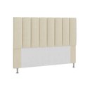 Ver imagem 2 de Cabeceira Estofada Cama Box Casal 1,60m Carla Suede Bege