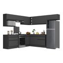 Ver imagem 6 de Armário De Cozinha Completa De Canto Mp2106.895 Preto