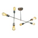 Ver imagem 3 de Lustre Pendente Sputnik Prata Gun Fio Regulável com Desviador