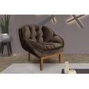 Ver imagem 1 de Poltrona Decorativa Marcela Veludo Marrom