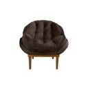 Ver imagem 2 de Poltrona Decorativa Marcela Veludo Marrom